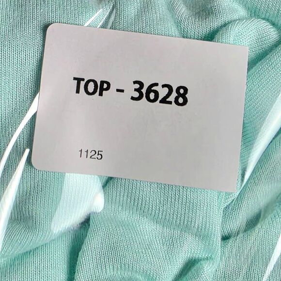 Reborn J Womens Lace Hem Tunic Top Mint Green Small - Picture 8 of 8